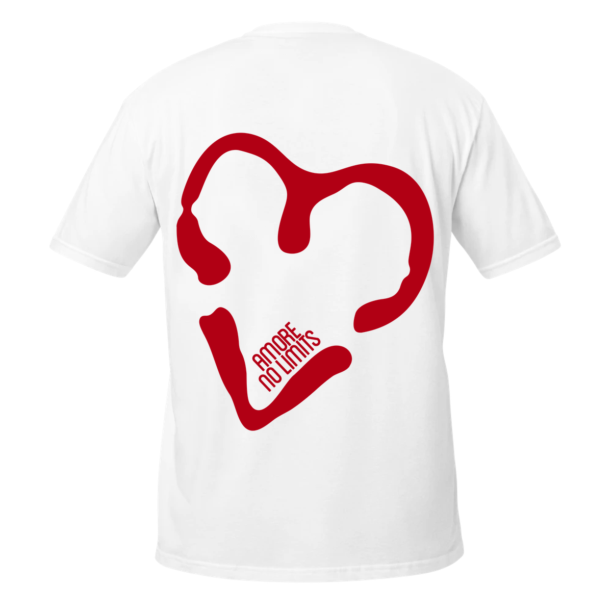 2BT1 white tee, Amore No Limits design